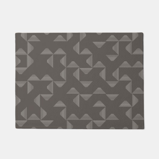 Simple, modern, trendy geometric graphic pattern ドアマット (正面)