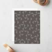 Simple, modern, trendy geometric graphic pattern ノートカード (正面/裏面インサイチュ)