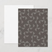 Simple, modern, trendy geometric graphic pattern ノートカード (正面/裏面)