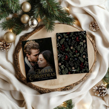 Simple Modern Typography 1 Photo Merry Christmas