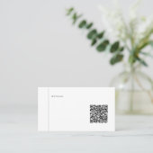 Simple Modern Unique Username Professional QR Code 名刺 (スタンド正面)