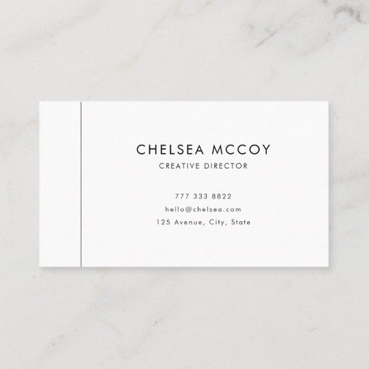 Simple Modern Unique Username Professional QR Code 名刺 (裏面)