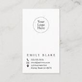 Simple Modern Vertical Business Card 名刺 (裏面)