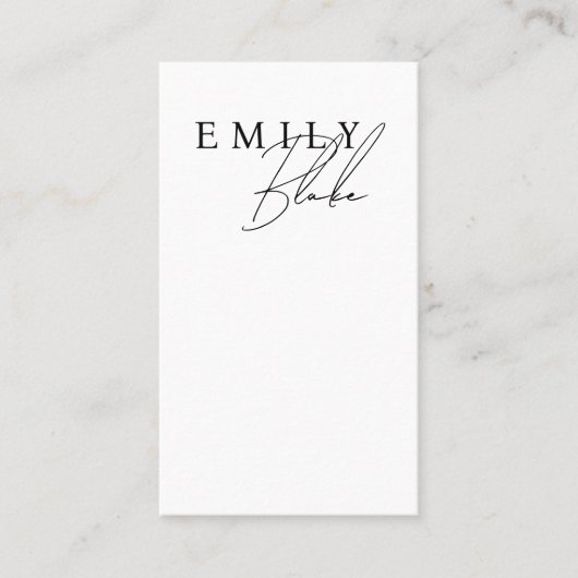 Simple Modern Vertical Business Card 名刺 (正面)