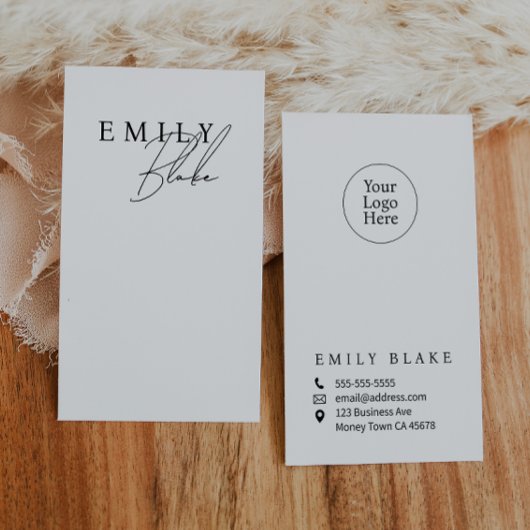Simple Modern Vertical Business Card 名刺