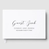 Simple Modern Wedding ゲストブック (正面)