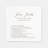 Simple Modern Wedding スタンダードカクテルナプキン (正面)