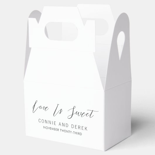 Simple Modern Wedding フェイバーボックス (オープン)