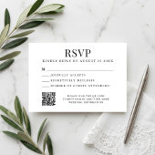 Simple Modern Wedding 出欠カード