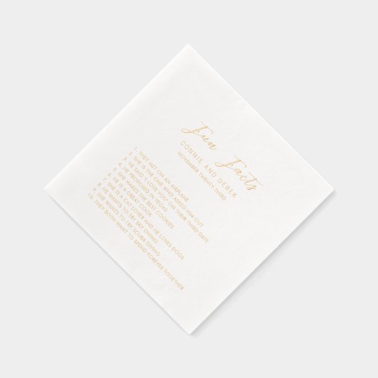 Simple Modern Wedding 箔ナプキン (右)