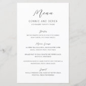 Simple Modern Wedding Menu (正面)