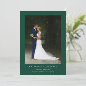 Simple Modern Wedding Photo サンキューカード (スタンド正面)