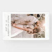 Simple Modern Wedding Photo Wedding Reception 横断幕 (横)