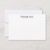 Simple Modern Wedding Thank you card サンキューカード (裏面)