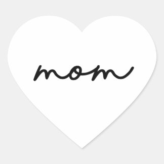 Simple Mom Love Sticker | Mother's Day ハートシール