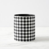 Simple Monochrome Buffalo Plaid Pattern マグカップ (中央)