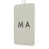 Simple monogram add your name letter man minimal t カーエアーフレッシュナー (左)