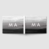 Simple monogram add your name letter man minimal t ゲストブック (全面)