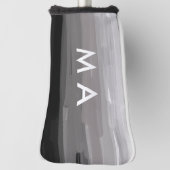 Simple monogram add your name letter man minimal t ゴルフヘッドカバー (回転90)