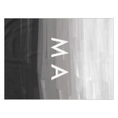 Simple monogram add your name letter man minimal t テーブルクロス (正面(横))