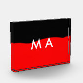 Simple monogram add your name letter man minimal t フォトブロック (左)