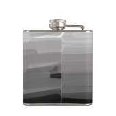 Simple monogram add your name letter man minimal t フラスク (裏面)