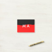 Simple monogram add your name letter man minimal t ポストイット (デスク上)