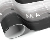 Simple monogram add your name letter man minimal t ラッピングペーパー (ロールコーナー)