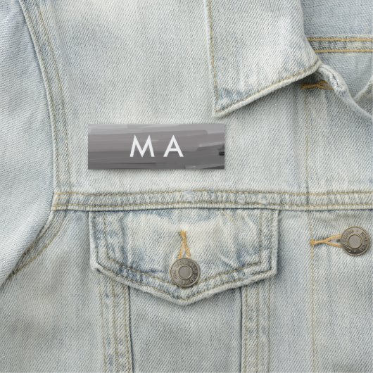 Simple monogram add your name letter man minimal t 名札 (インサイチュ)