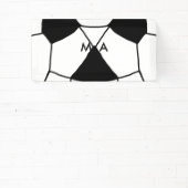 Simple monogram add your name letter man minimal t 横断幕 (インサイチュ)