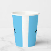 Simple monogram add your name letter man minimal t 紙コップ (左)