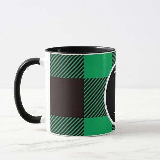 SImple monogram Mug マグカップ (左)