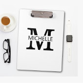 Simple Monogram Name with Initial クリップボード
