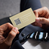 Simple Monogram QR Code Burgundy | Connect with Me 名刺