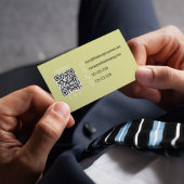 Simple Monogram QR Code Orange | Connect with Me 名刺