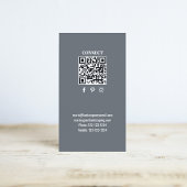 Simple Monogram QR Code Red | Connect with Me 名刺