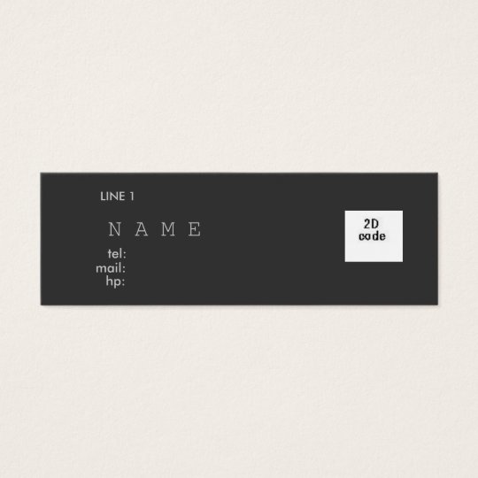 SIMPLE NAME CARD WITH 2D スキニー名刺
