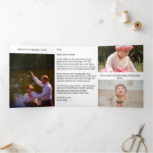 Simple Nativity Scene Church Christmas 三つ折りクリスマスカード (内部)