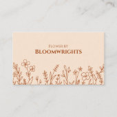 Simple Natural Elegant Earthy Warm Soft Beige 名刺 (正面)