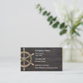 Simple Nautical Business Cards Design 名刺 (スタンド正面)
