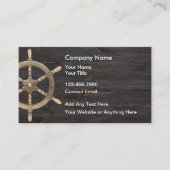 Simple Nautical Business Cards Design 名刺 (正面)