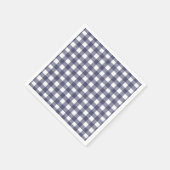 Simple navy gingham スタンダードカクテルナプキン (角)