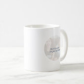 Simple Navy Minimalist Photo Text Keepsake コーヒーマグカップ (正面右)