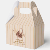 Simple Neutral Rustic Boho Cowgirl Baby Shower  フェイバーボックス (正面)