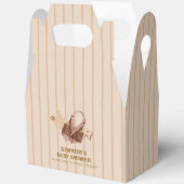 Simple Neutral Rustic Boho Cowgirl Baby Shower  フェイバーボックス (見開き)