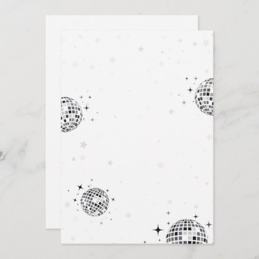 Simple New Year's Eve Invitation  招待状 (正面/裏面)