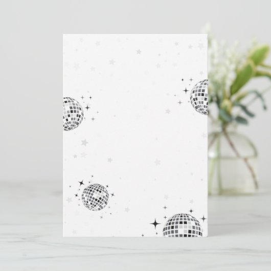 Simple New Year's Eve Invitation  招待状 (スタンド正面)