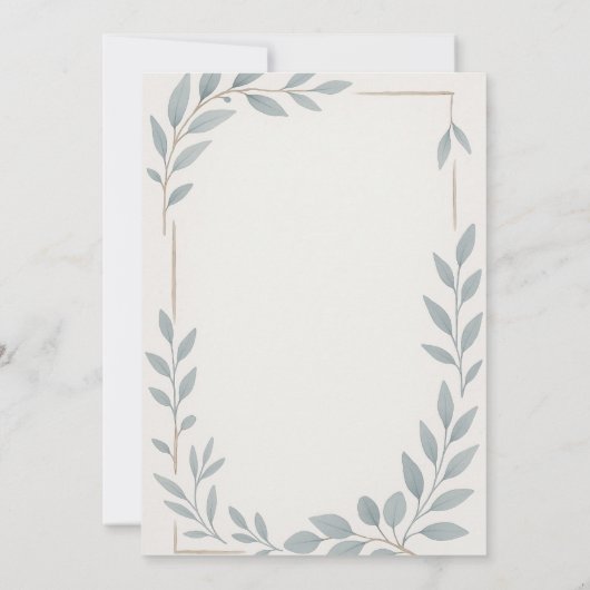 Simple not complicated Wedding invitation 招待状 (裏面)