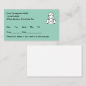 Simple Nurse Practitioner Appointment Cards 予約カード (正面/裏面)