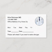 Simple Nurse Practitioner Appointment Cards 予約カード (正面)